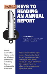 Cover of: Keys to Reading an Annual Report (Keys to Reading An Annual Report)