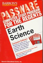 Cover of: Earth Science: Passware Computer Study Program for the Regents (Barron's Regents Passware)