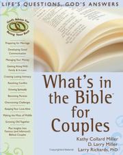 Cover of: Whats in the Bible for Couples: Lifes Questions, Gods Answers (What's in the Bible for You?)