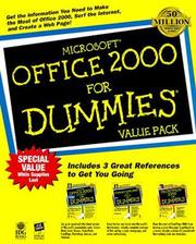 Cover of: Microsoft Office 2000 for Dummies, Value Pack