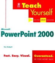 Teach yourself Microsoft PowerPoint 2000