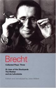 Cover of: Brecht Collected Plays: Three by Bertolt Brecht