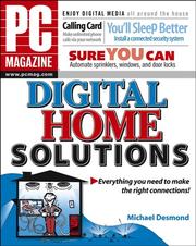 Cover of: PC Magazine Digital Home Solutions (PC Magazine)