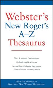 Cover of: Webster's New Roget's A-Z Thesaurus