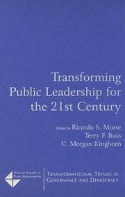 Transforming public leadership for the 21st century