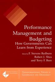 Performance management and budgeting : how governments can learn from experience