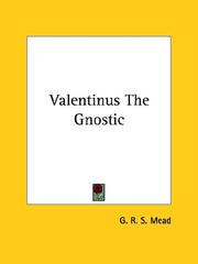 Cover of: Valentinus The Gnostic