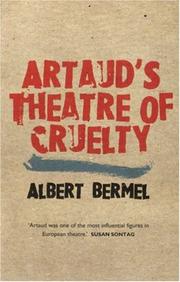 Cover of: Artaud's Theatre Of Cruelty
