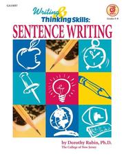 Cover of: Sentence Writing