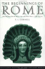 The beginnings of Rome by Tim Cornell