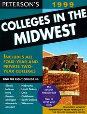 Cover of: Peterson's Colleges in the Midwest 1999 (15th Edition)