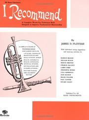 Cover of: I Recommend