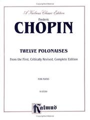 Cover of: Chopin Polonaises (Piano Solos) (Kalmus Edition)