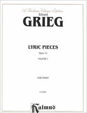 Cover of: Grieg: Lyric Pieces for Piano Solo, Op.12 (Kalmus Edition)