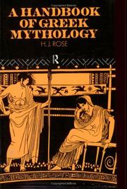 A Handbook of Greek Mythology by H. J. Rose