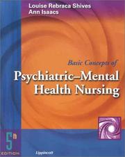 Cover of: Basic Concepts of Psychiatric-Mental Health Nursing