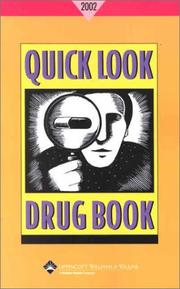 Cover of: Quick Look Drug Book, 2002