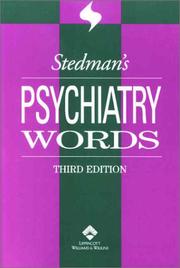 Stedman's psychiatry words