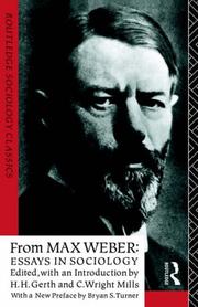 Cover of: From Max Weber: Essays in Sociology (Routledge Classics in Sociology)