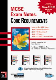 Cover of: McSe Exam Notes: Core Requirements (MCSE Exam Notes)