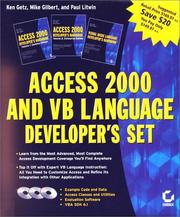 Cover of: Access 2000 and VB Language (3-Volume Boxed Set With CD-ROMs)