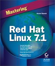 Cover of: Mastering Red Hat Linux 7 by Arman Danesh
