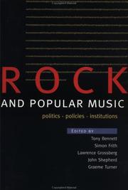 Rock and popular music : politics, policies, institutions