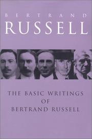 The basic writings of Bertrand Russell, 1903-1959