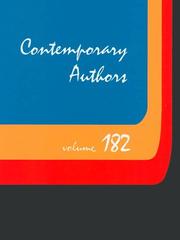 Cover of: Contemporary Authors, Vol. 182