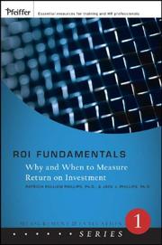 Cover of: ROI Fundamentals: Why and When to Measure Return on Investmet (Measurement in Action)