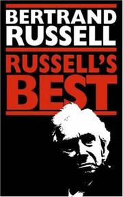 Cover of: Bertrand Russell's best: silhouettes in satire