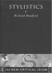 Cover of: Stylistics by R. Bradford