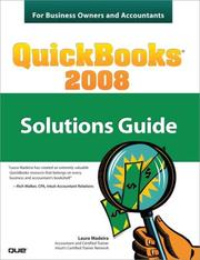 Cover of: QuickBooks 2008 Solutions Guide for Business Owners and Accountants