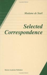 Selected correspondence