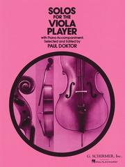 Cover of: Solos for the Viola Player with Piano Accompaniment by 
