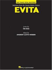 Cover of: Evita - Easy Piano Vocal Selections from the Cinergi