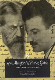 Lewis Mumford and Patrick Geddes : the correspondence