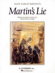 Cover of: Martin's Lie: Vocal Score