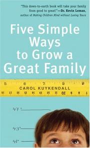 Cover of: Five Simple Ways to Grow a Great Family