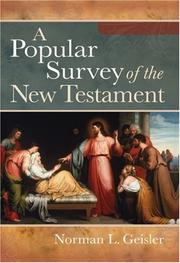 Cover of: A Popular Survey of the New Testament by Norman L. Geisler