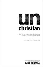 unChristian by Gabe Lyons
