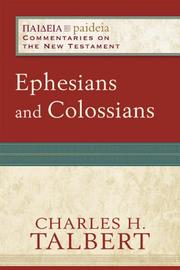 Cover of: Ephesians and Colossians