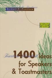 Cover of: 1400 Ideas for Speakers and Toastmasters