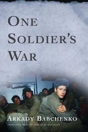 Cover of: One Soldier's War