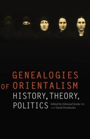 Cover of: Genealogies of Orientalism: History, Theory, Politics