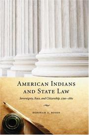 American Indians and state law by Deborah A. Rosen