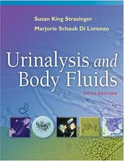 Cover of: Urinalysis and Body Fluids by Susan King Strasinger
