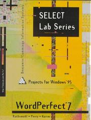 Cover of: Wordperfect 7 Projects for Windows 95 by Eugene J. Rathswohl