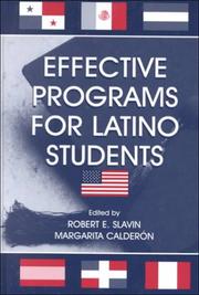 Cover of: Effective Programs for Latino Students