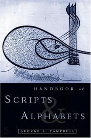 Cover of: Handbook of scripts and alphabets